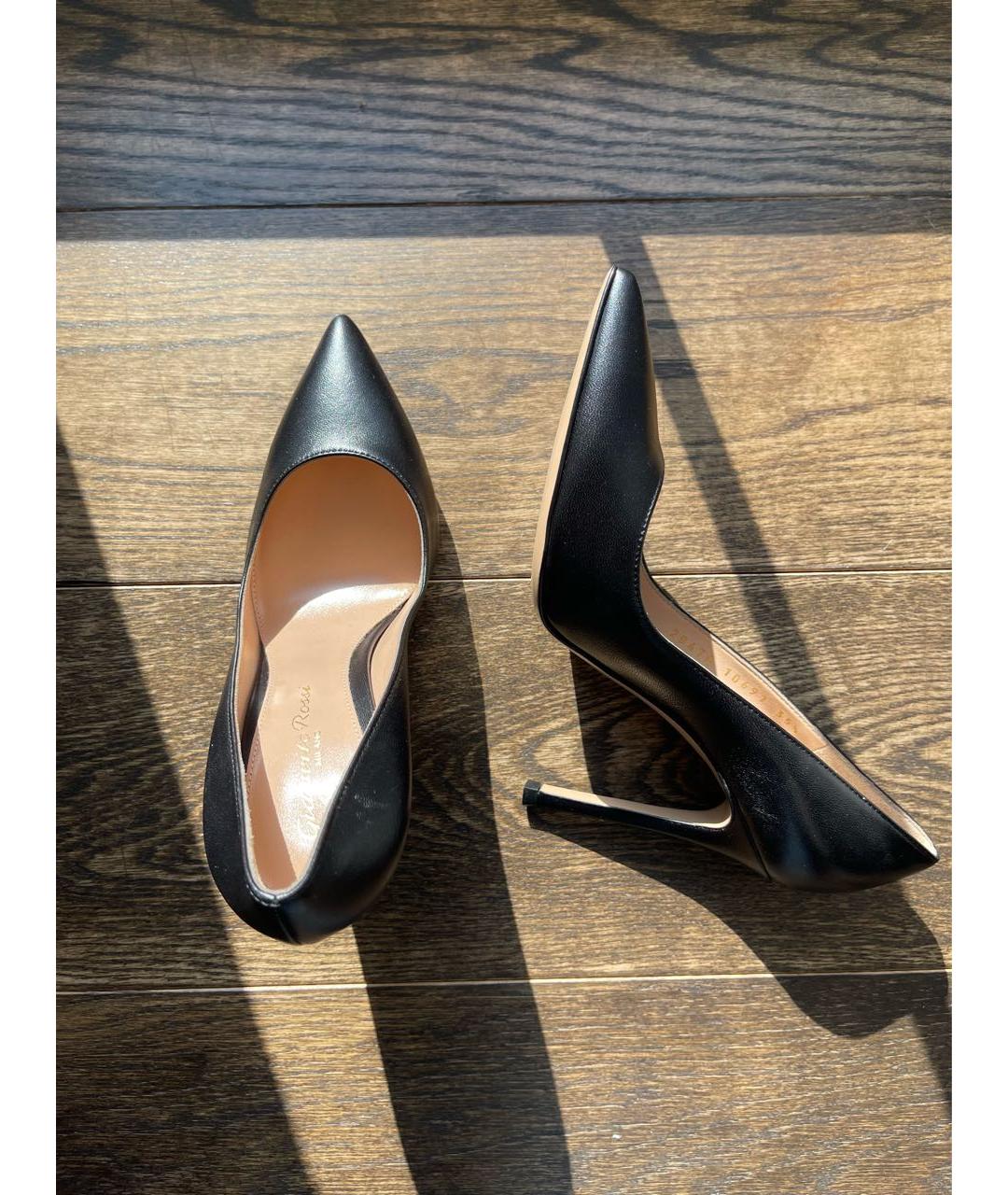 GIANVITO ROSSI Черные кожаные туфли, фото 4