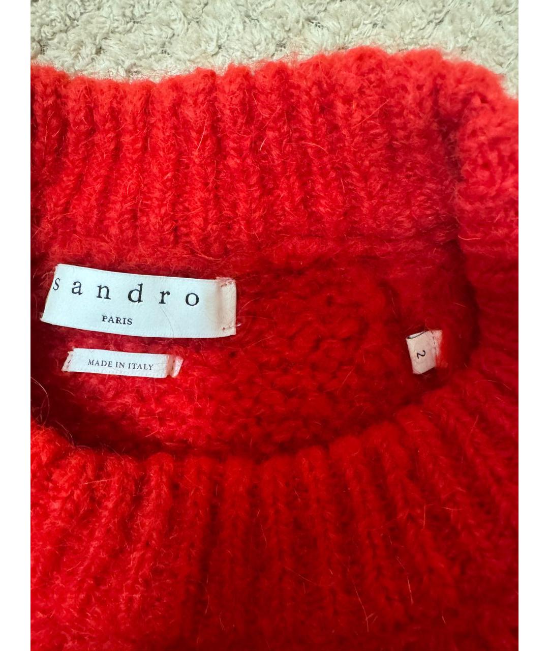 SANDRO Красный джемпер / свитер, фото 4