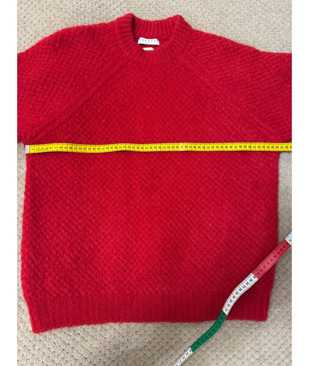 SANDRO Красный джемпер / свитер, фото 3