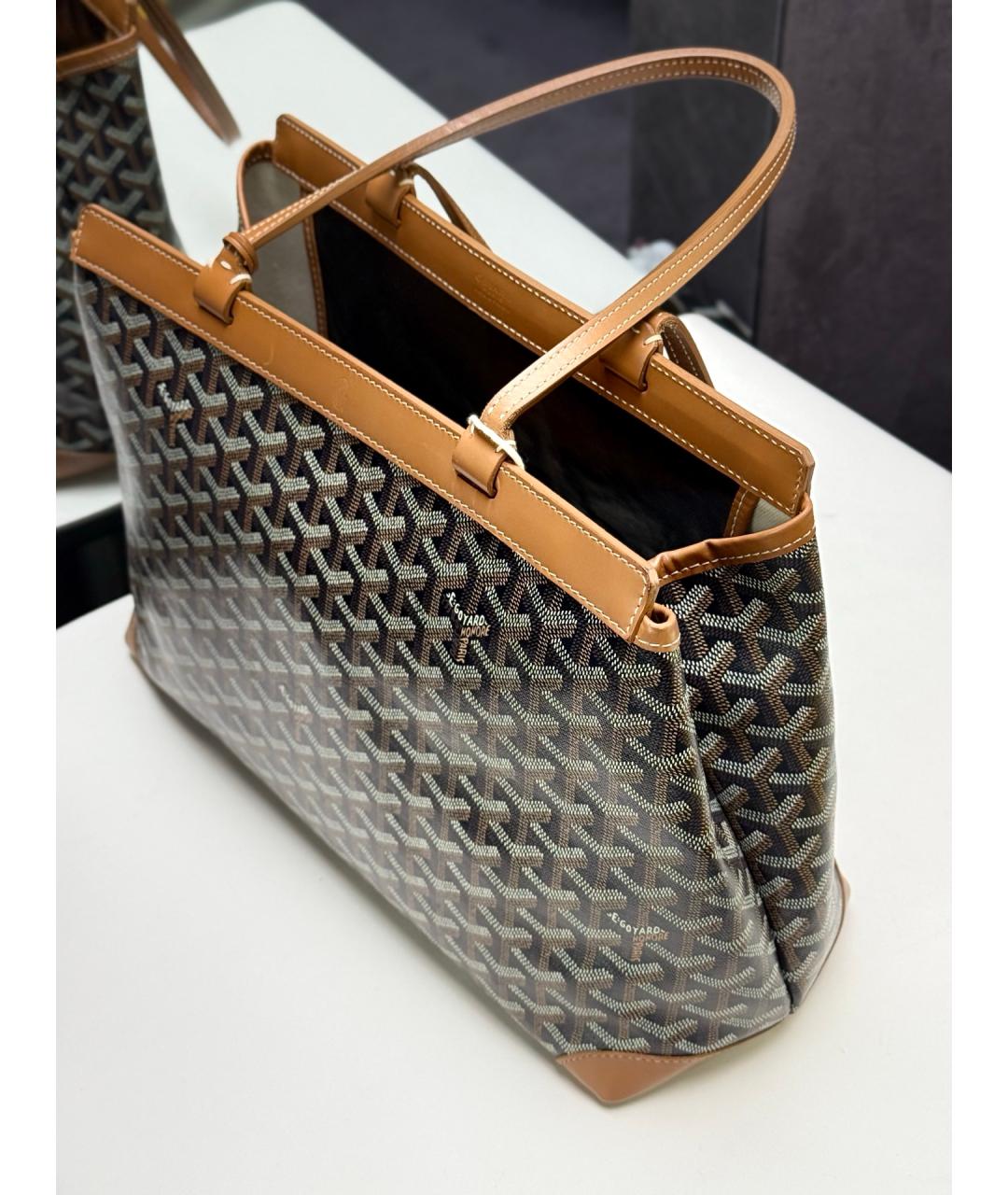 GOYARD Коричневая сумка тоут, фото 7