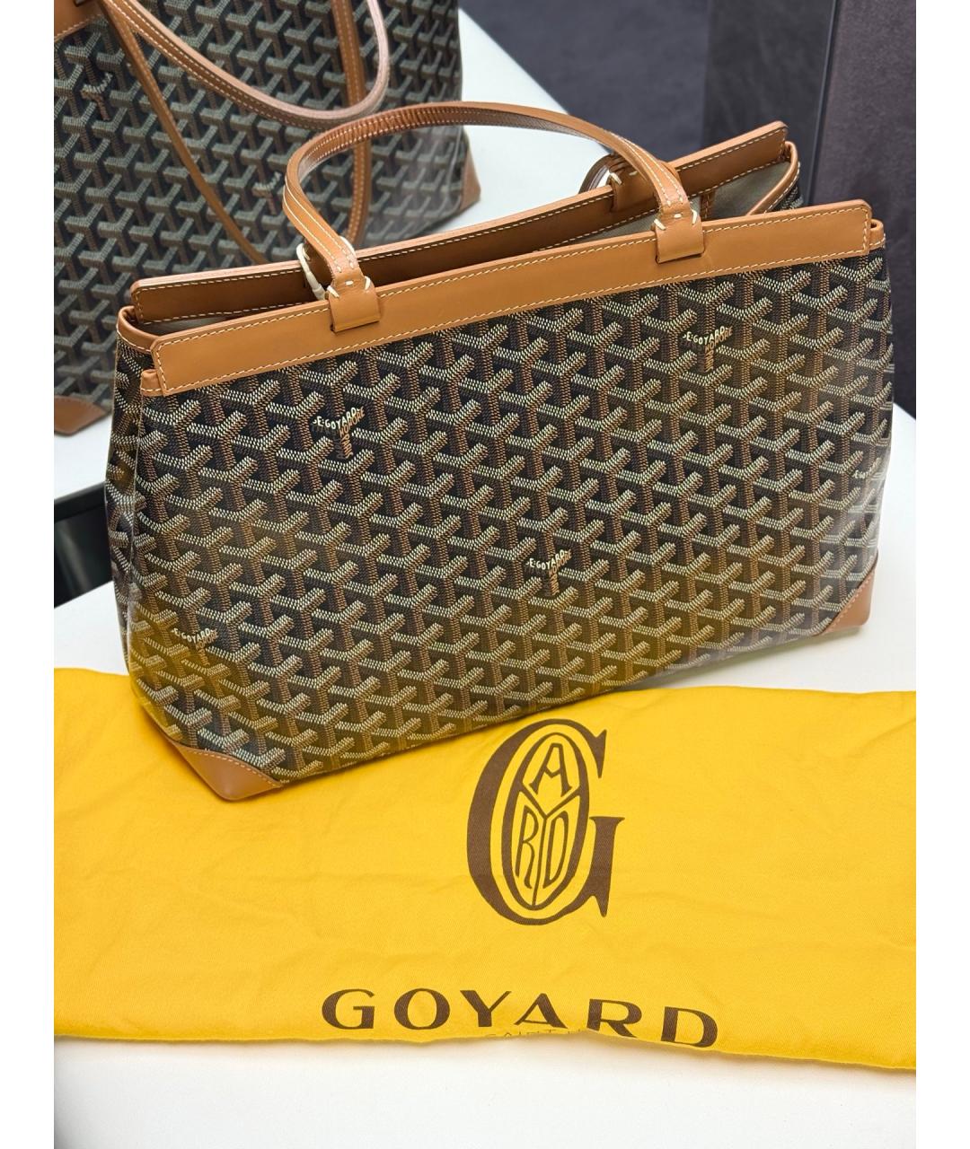 GOYARD Коричневая сумка тоут, фото 2