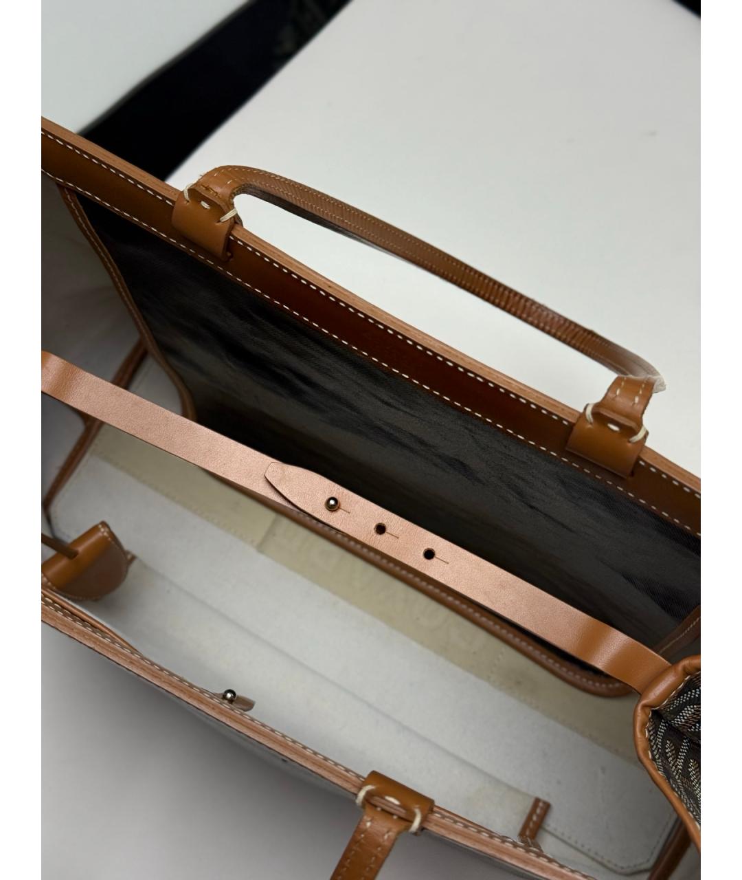 GOYARD Коричневая сумка тоут, фото 8