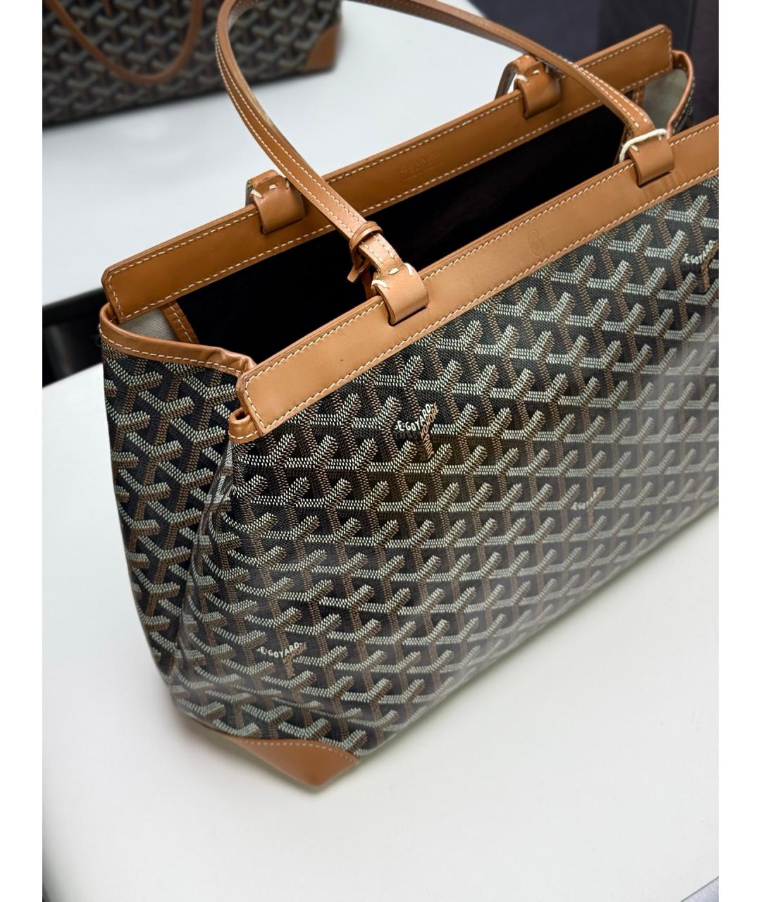 GOYARD Коричневая сумка тоут, фото 6