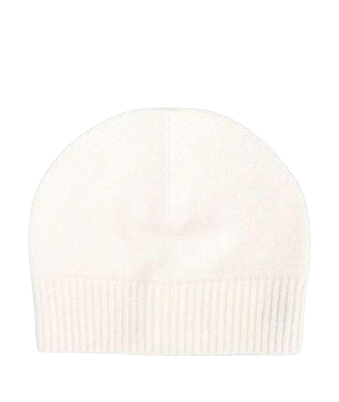 YVES SALOMON Белая кашемировая шапка, фото 1