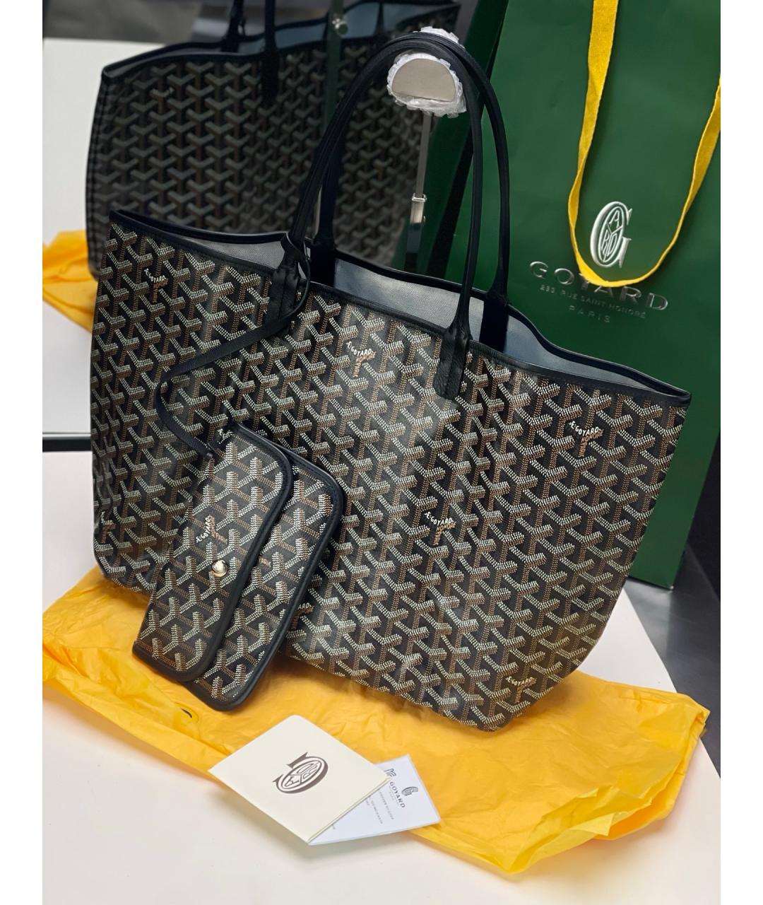 GOYARD Черная сумка тоут, фото 7