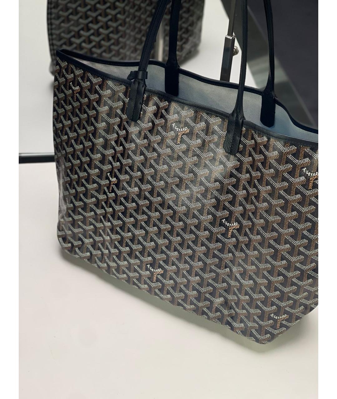 GOYARD Черная сумка тоут, фото 3