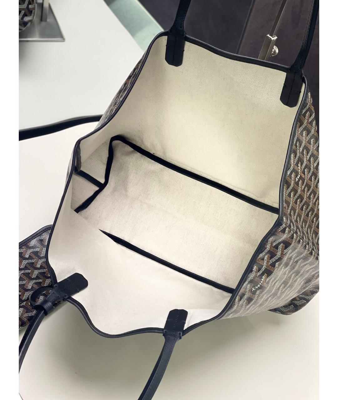 GOYARD Черная сумка тоут, фото 6