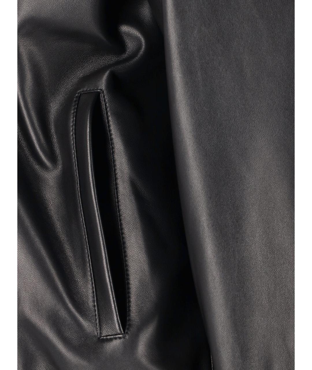 FENDI Черная кожаная куртка, фото 4