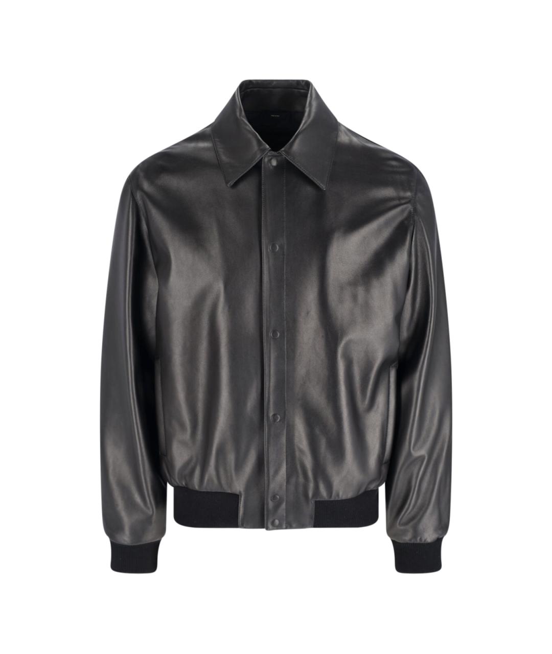 FENDI Черная кожаная куртка, фото 1