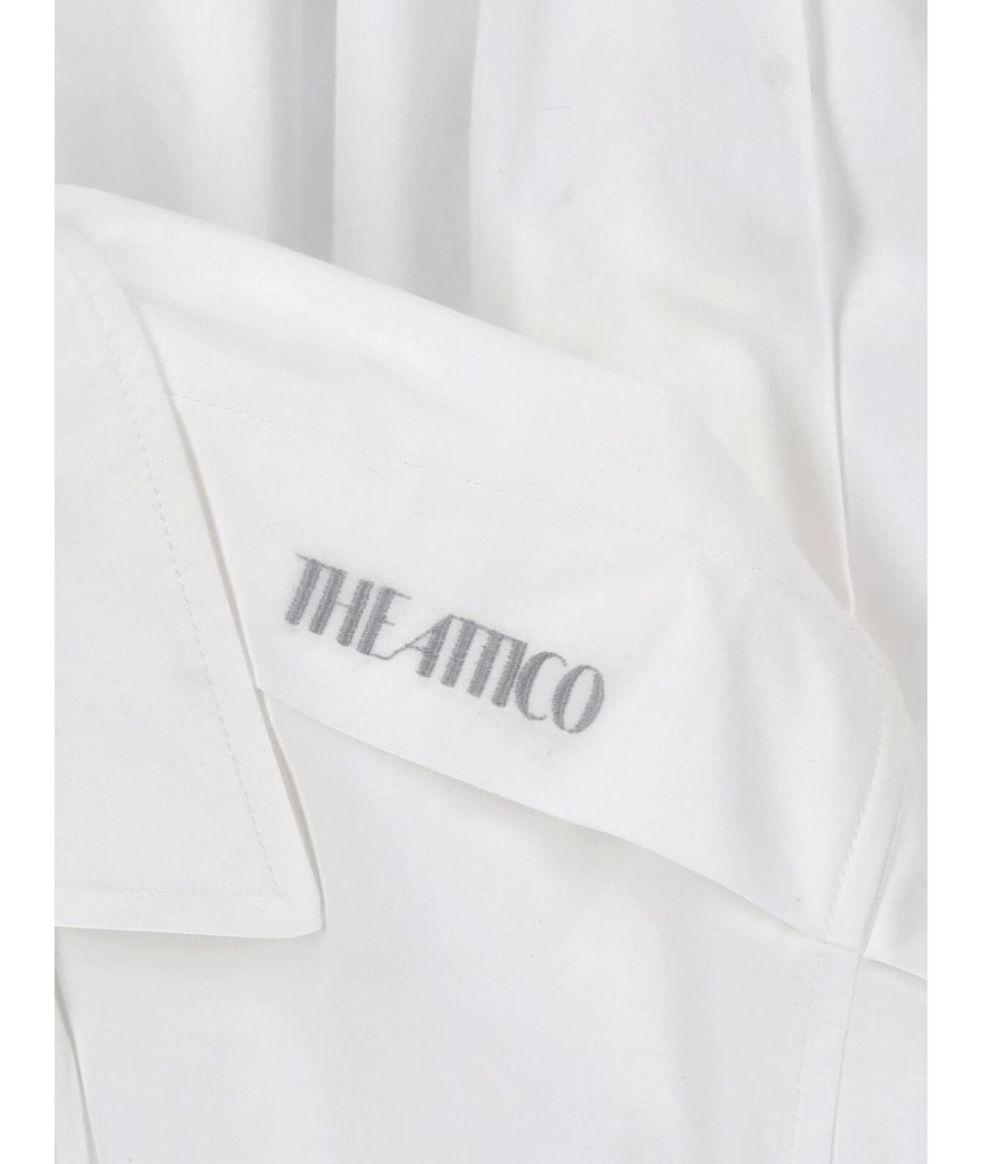 THE ATTICO Белая хлопковая рубашка, фото 3