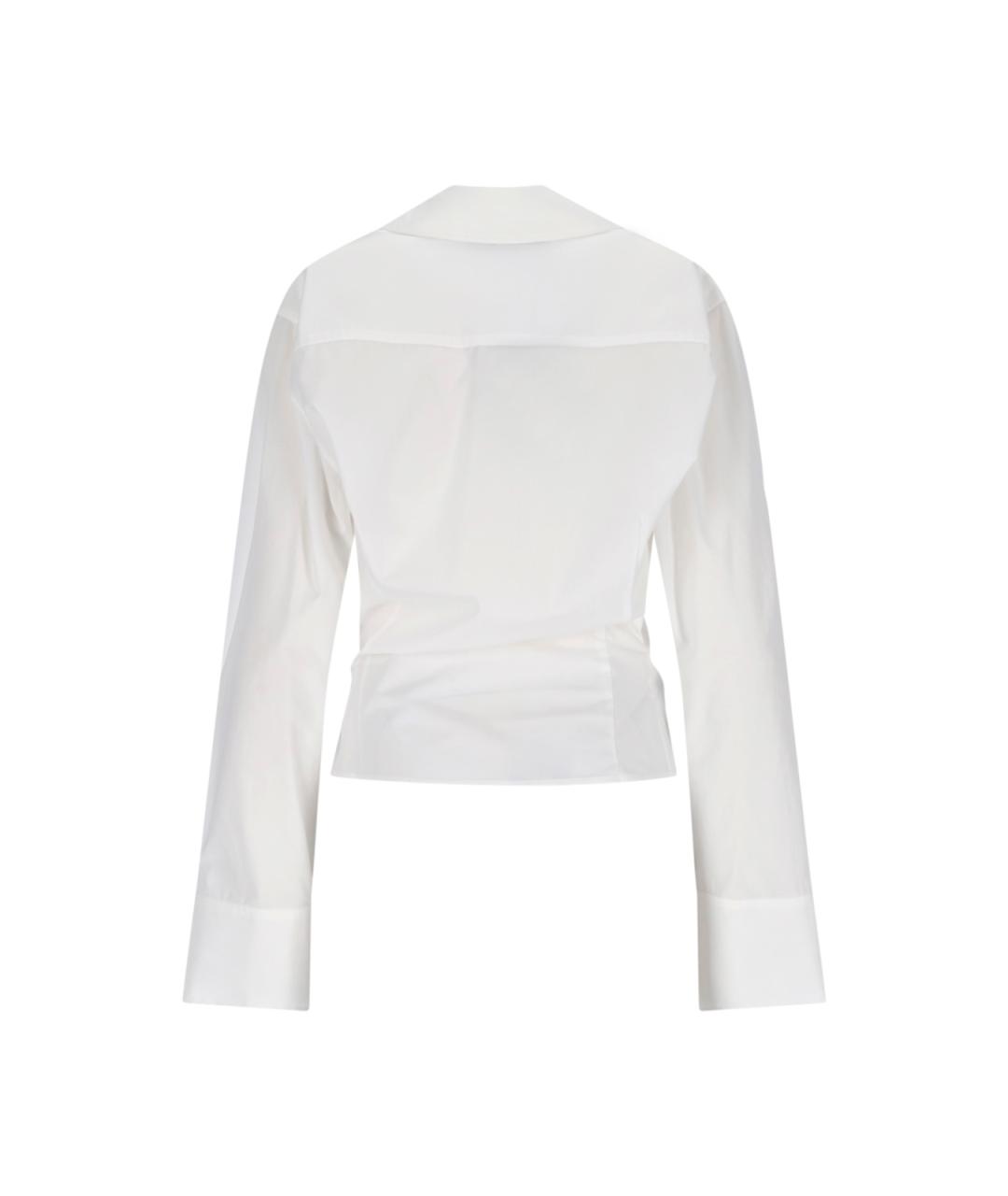 THE ATTICO Белая хлопковая рубашка, фото 2