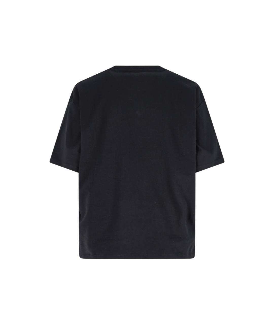 BALMAIN Черная хлопковая футболка, фото 2