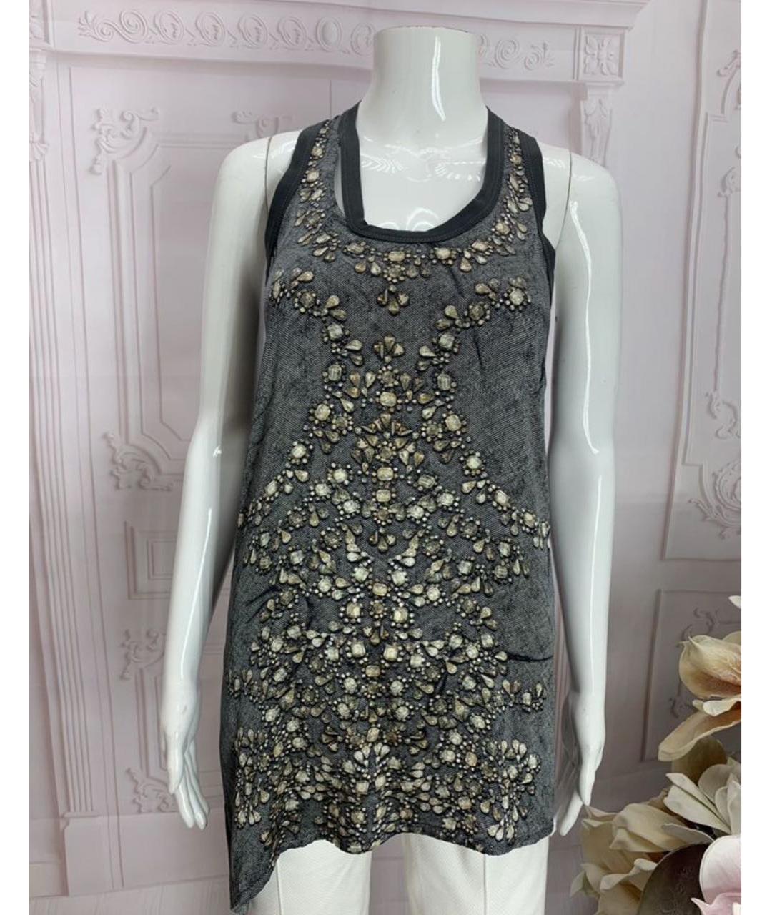 NUDE Серая шелковая майка, фото 5