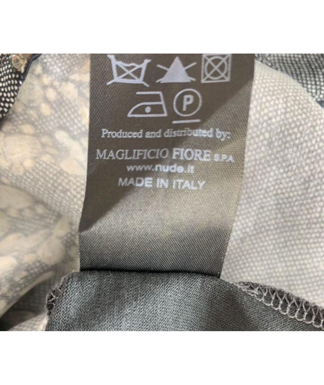 NUDE Серая шелковая майка, фото 7