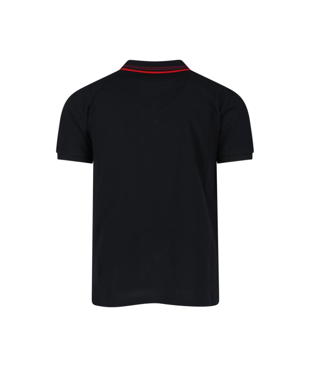 VIVIENNE WESTWOOD Черное хлопковое поло с длинным рукавом, фото 2