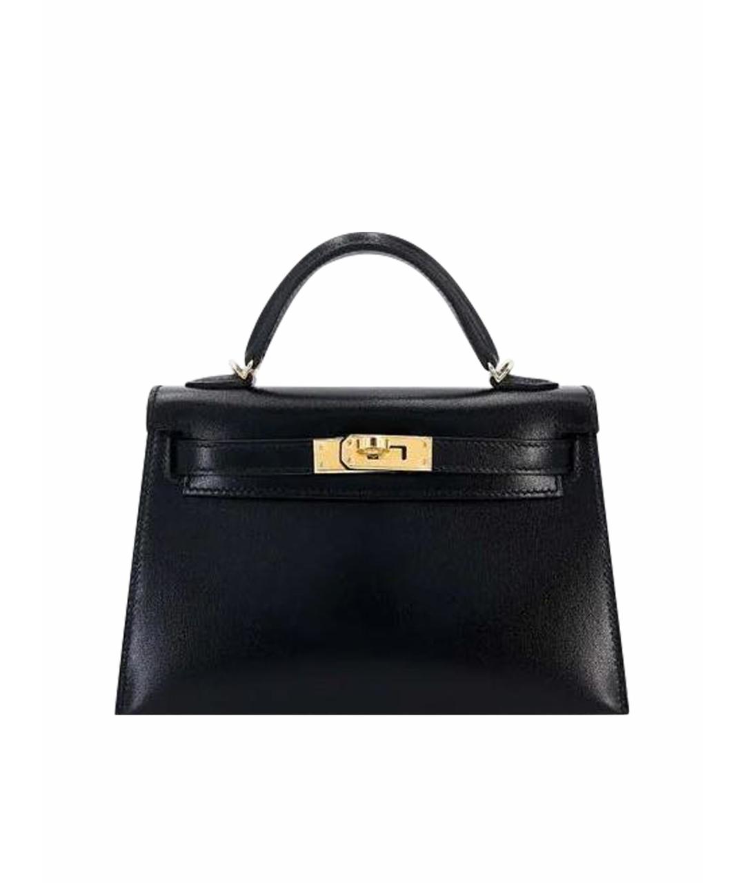HERMES Черная сумка с короткими ручками, фото 1