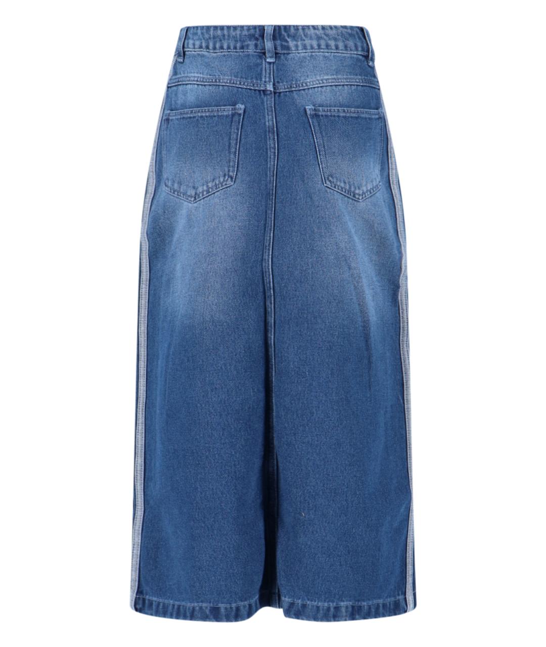 ADIDAS Синяя юбка макси, фото 2