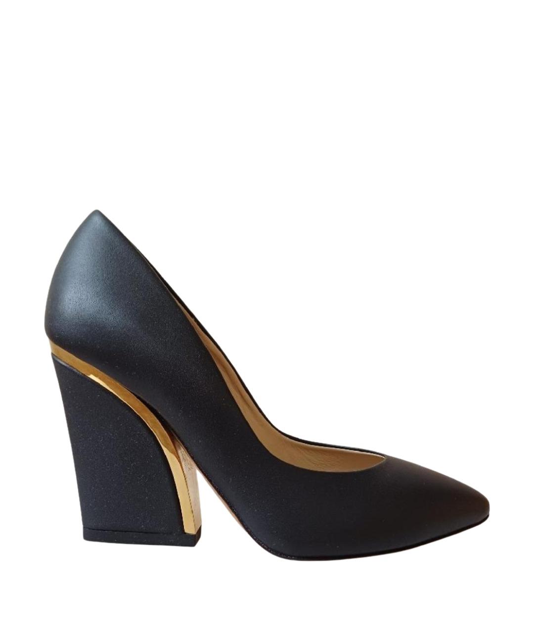 CHLOE Черные кожаные туфли, фото 1