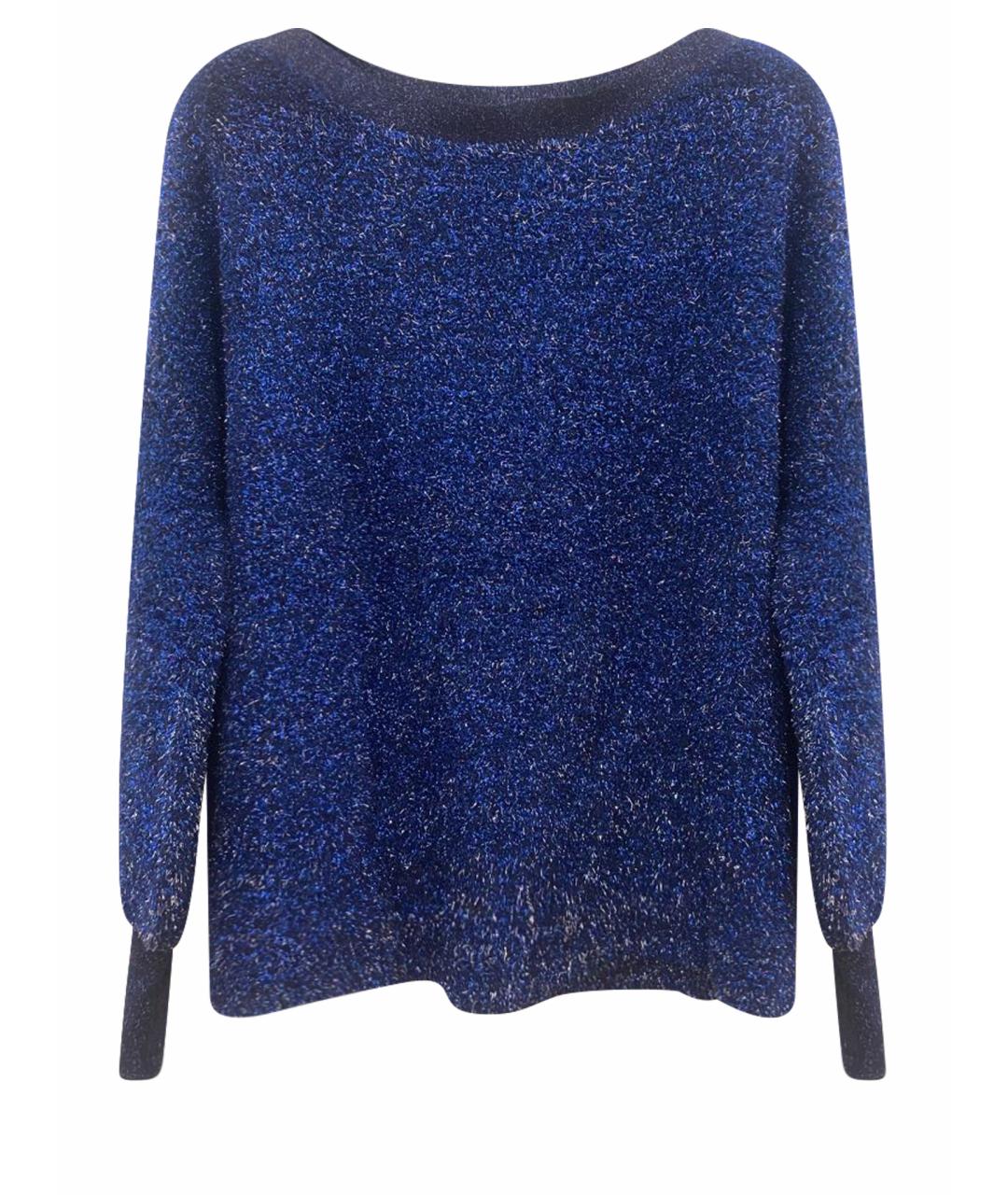 MAX MARA Синий вискозный джемпер / свитер, фото 1