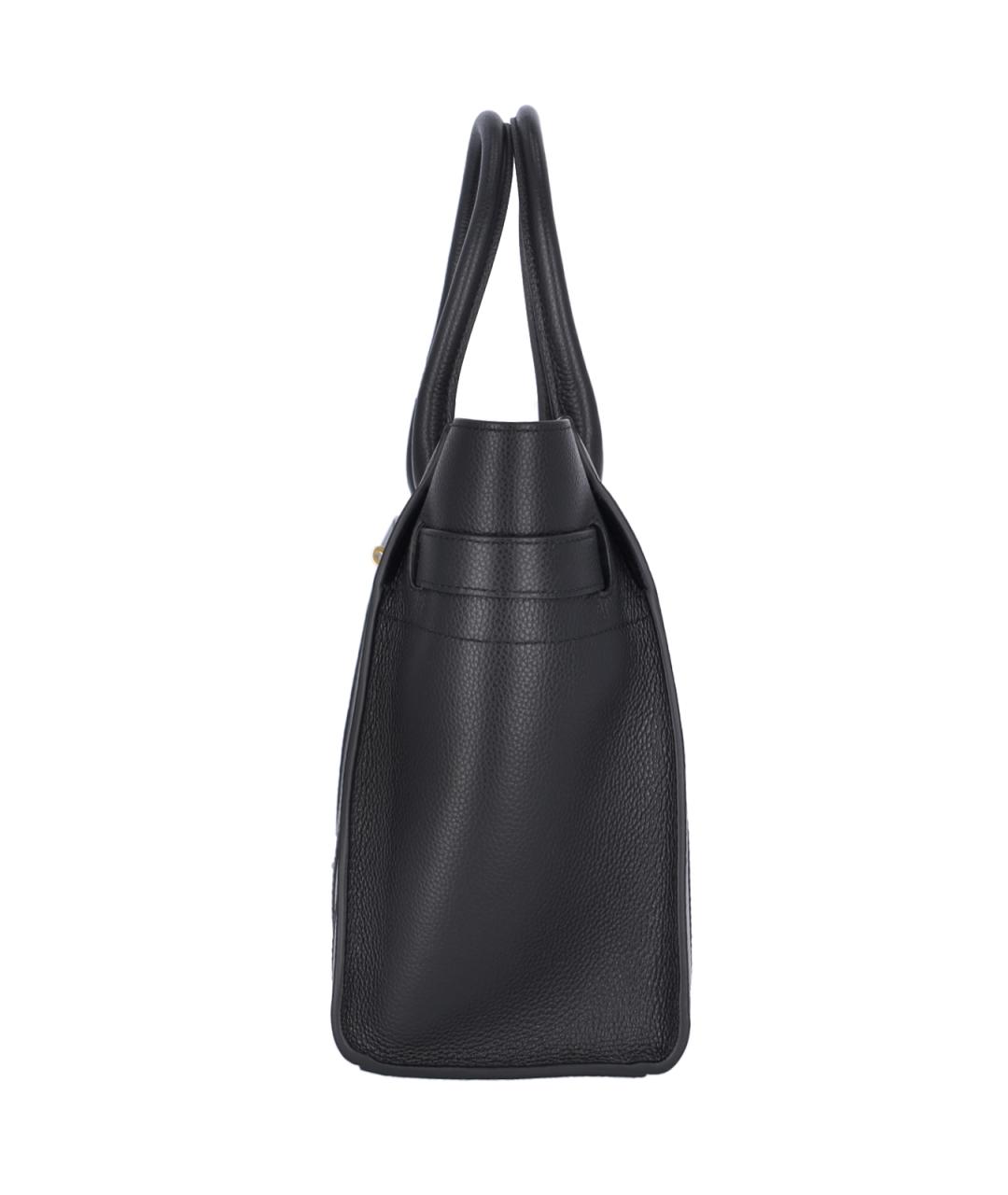 MULBERRY Черная кожаная сумка тоут, фото 5