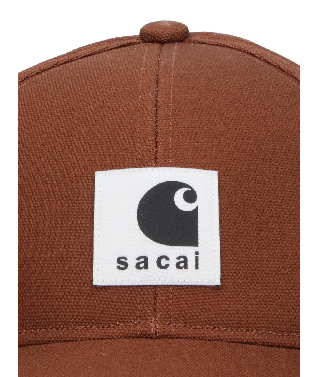 SACAI Коричневая хлопковая кепка, фото 3