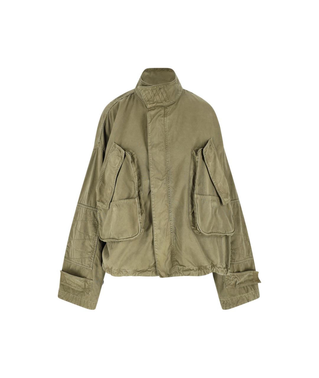 THE ATTICO Зеленая хлопковая куртка, фото 1