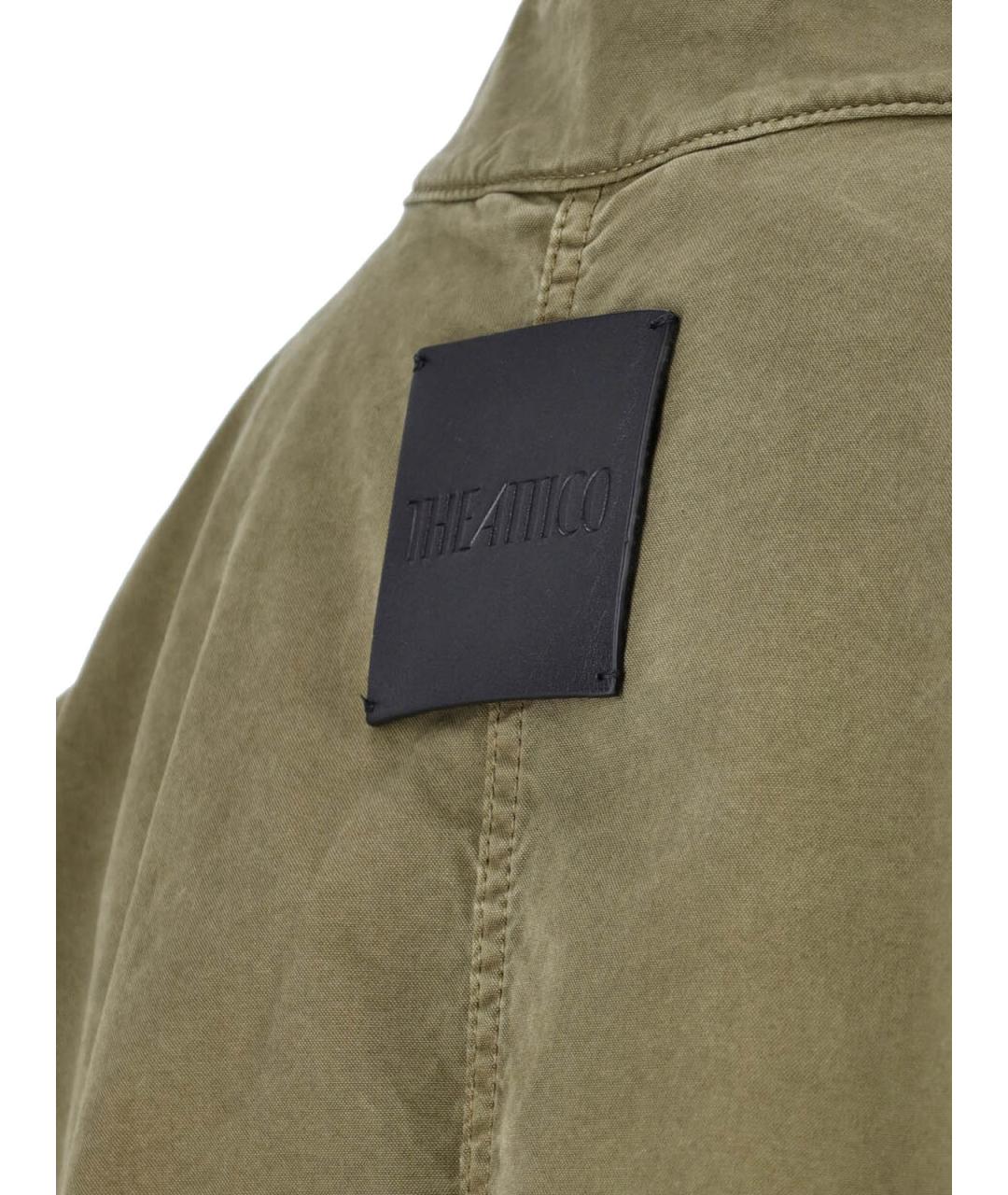 THE ATTICO Зеленая хлопковая куртка, фото 3