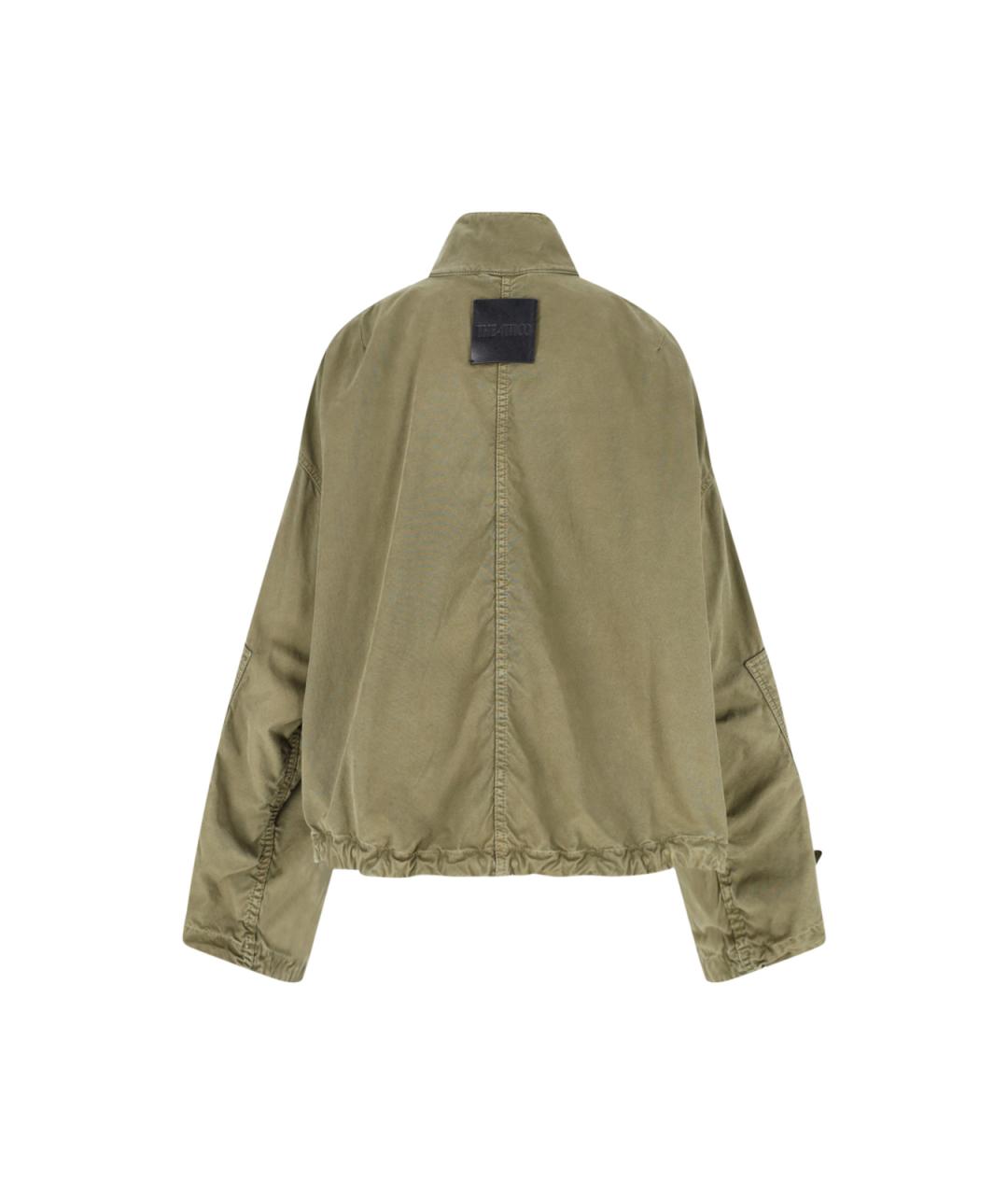 THE ATTICO Зеленая хлопковая куртка, фото 2