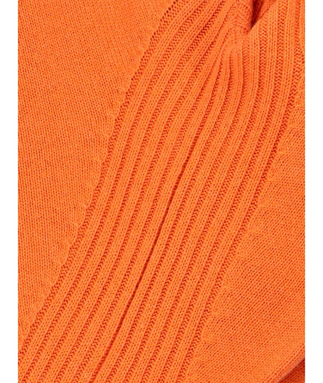 FENDI Оранжевый кашемировый джемпер / свитер, фото 4