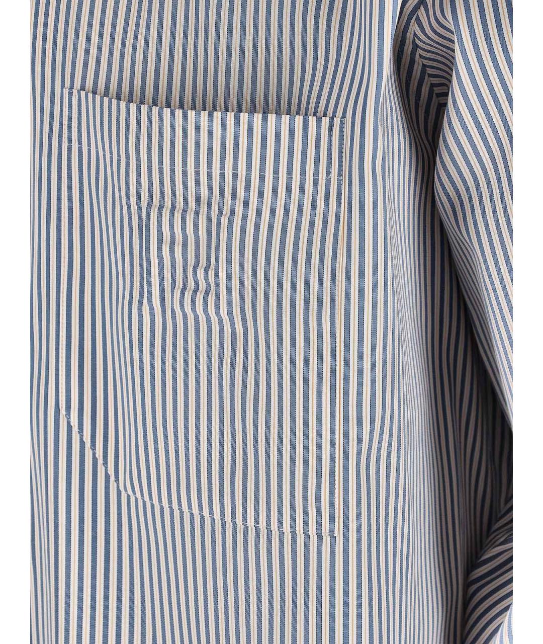 FENDI Синяя хлопковая кэжуал рубашка, фото 4