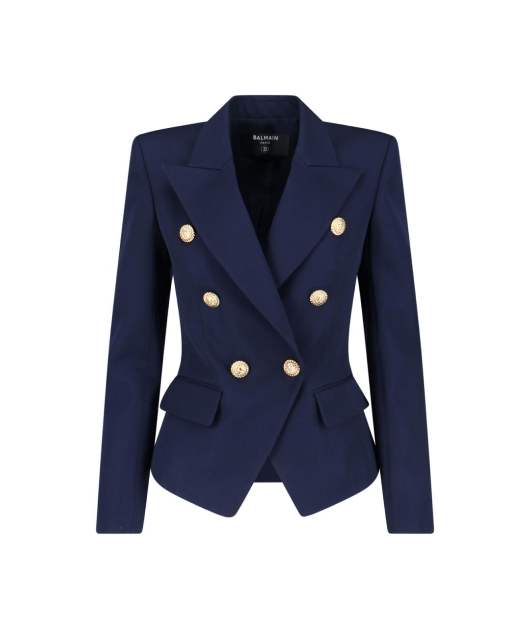 BALMAIN Синий жакет/пиджак, фото 1