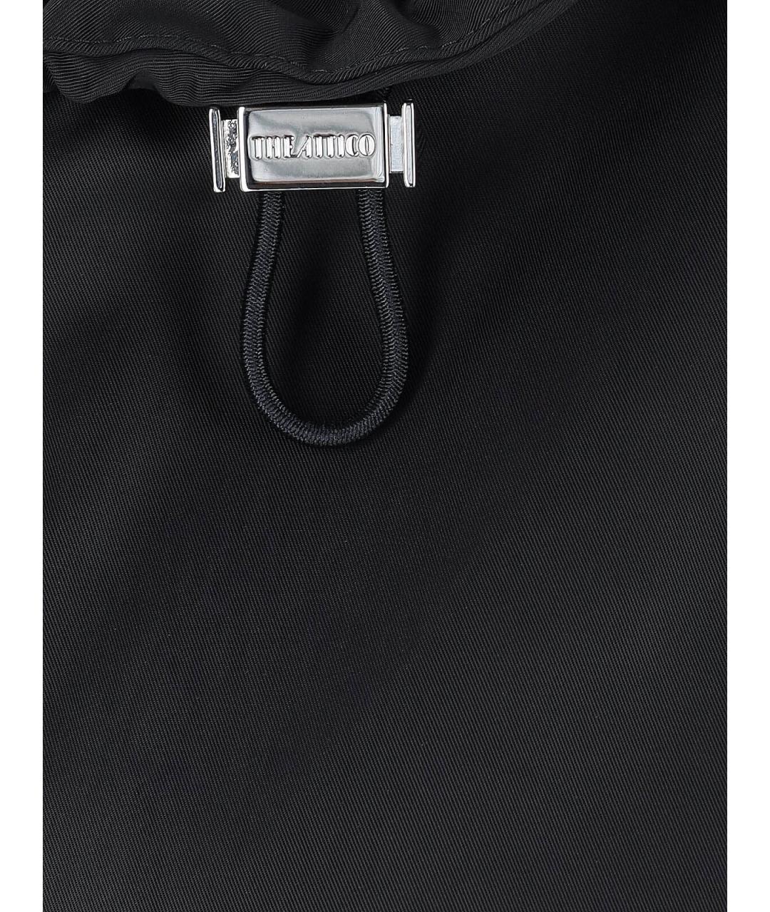 THE ATTICO Черная полиэстеровая куртка, фото 5