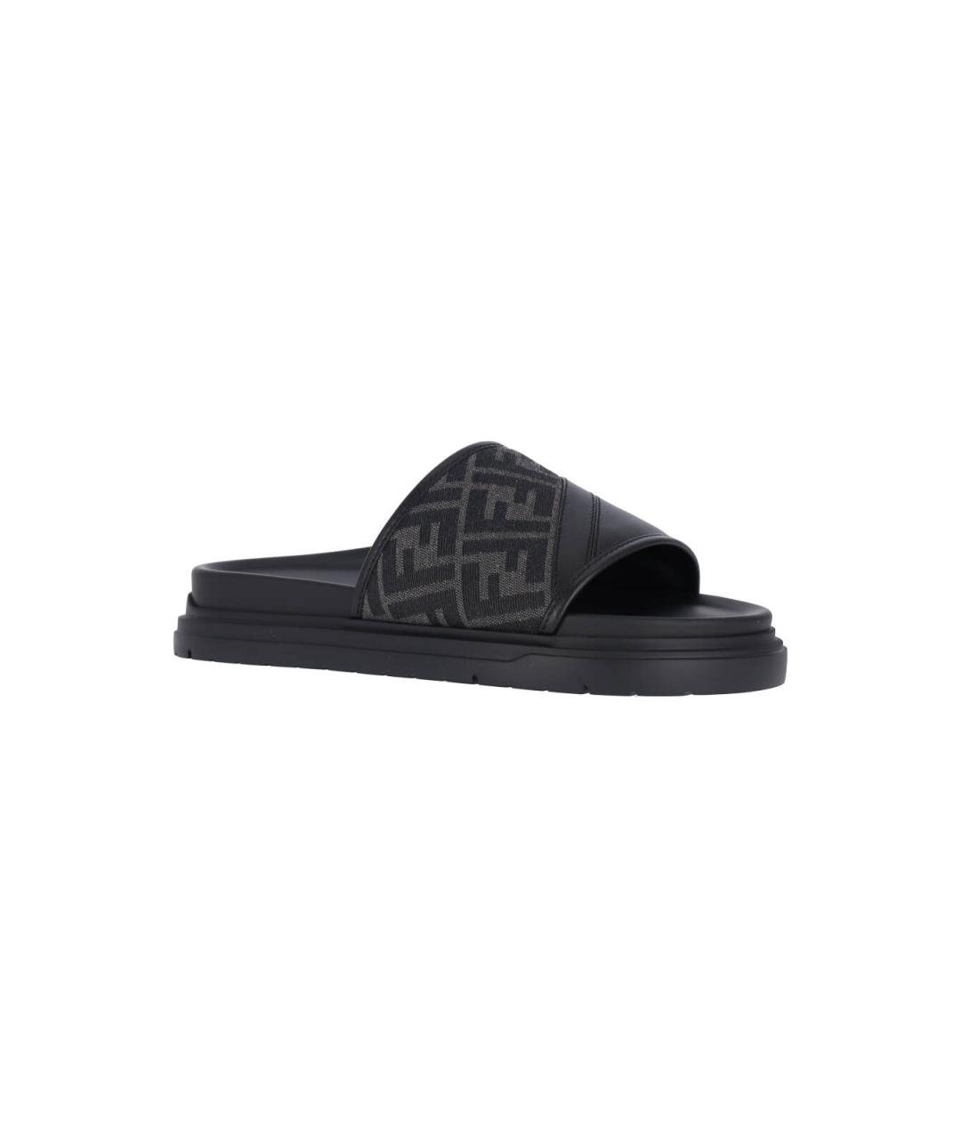 FENDI Черные сандалии, фото 2