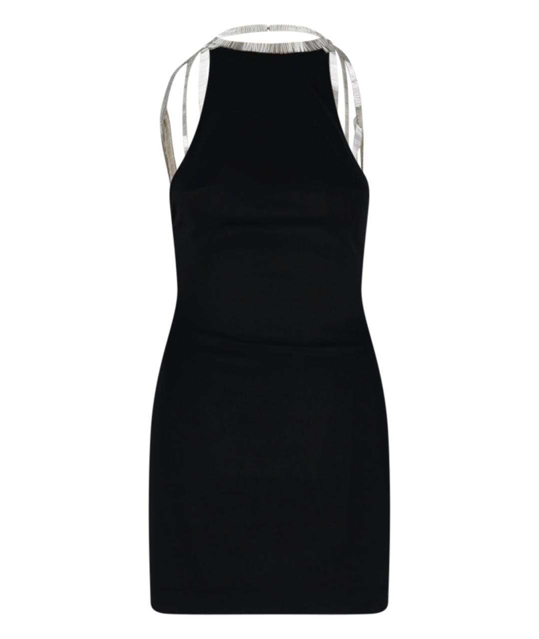 THE ATTICO Черное вискозное вечернее платье, фото 1