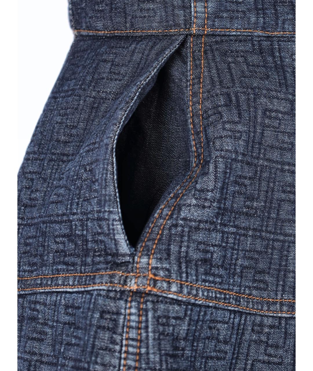 FENDI Синее хлопковое платье, фото 5