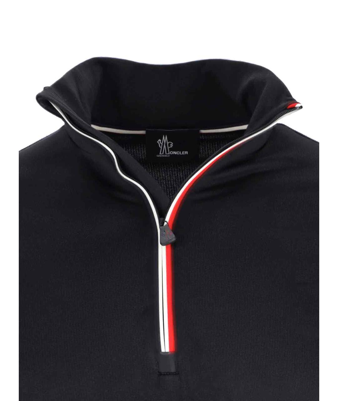 MONCLER GRENOBLE Черный полиэстеровый джемпер / свитер, фото 5