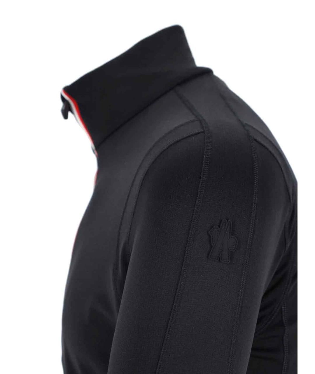 MONCLER GRENOBLE Черный полиэстеровый джемпер / свитер, фото 4