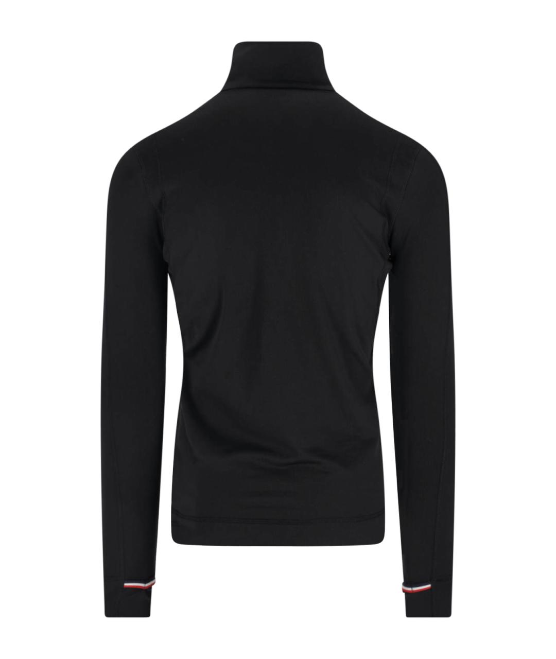 MONCLER GRENOBLE Черный полиэстеровый джемпер / свитер, фото 2