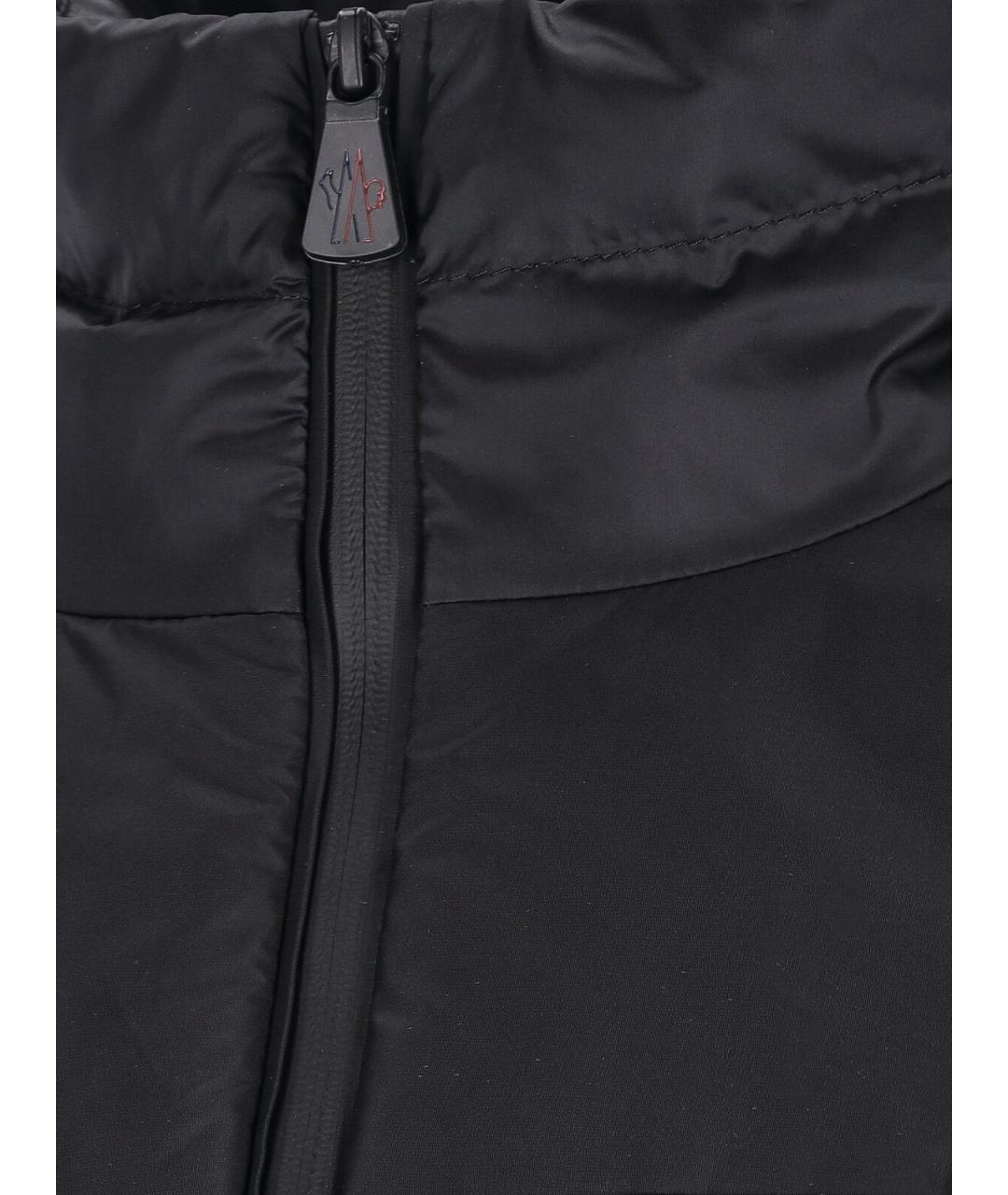 MONCLER GRENOBLE Черный полиэстеровый кардиган, фото 5