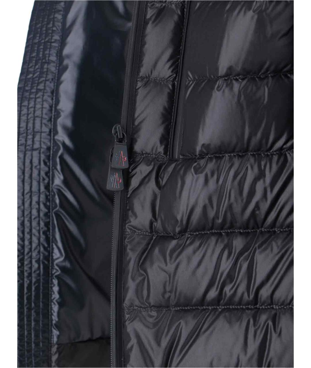 MONCLER GRENOBLE Черная полиэстеровая куртка, фото 5