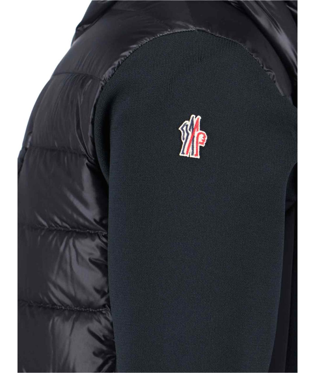 MONCLER GRENOBLE Черная полиэстеровая куртка, фото 3