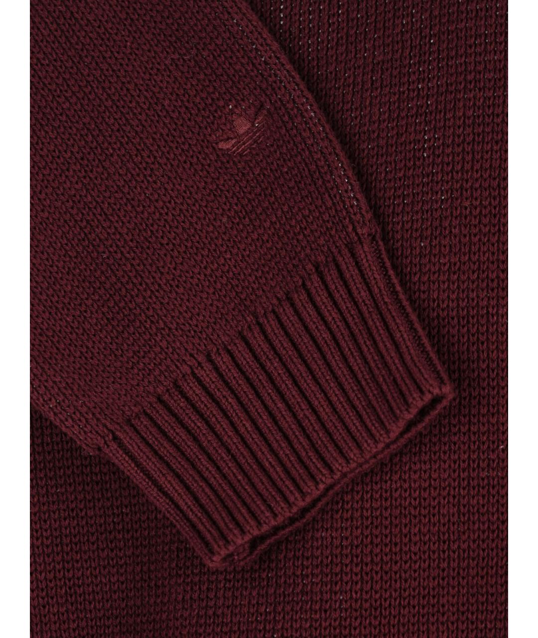 ADIDAS Красный хлопковый джемпер / свитер, фото 3