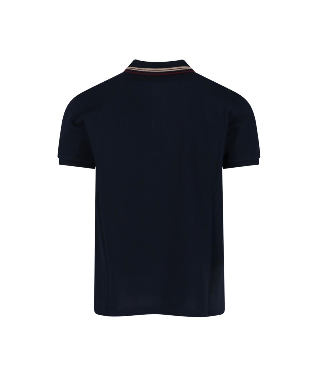VIVIENNE WESTWOOD Синее хлопковое поло с коротким рукавом, фото 2