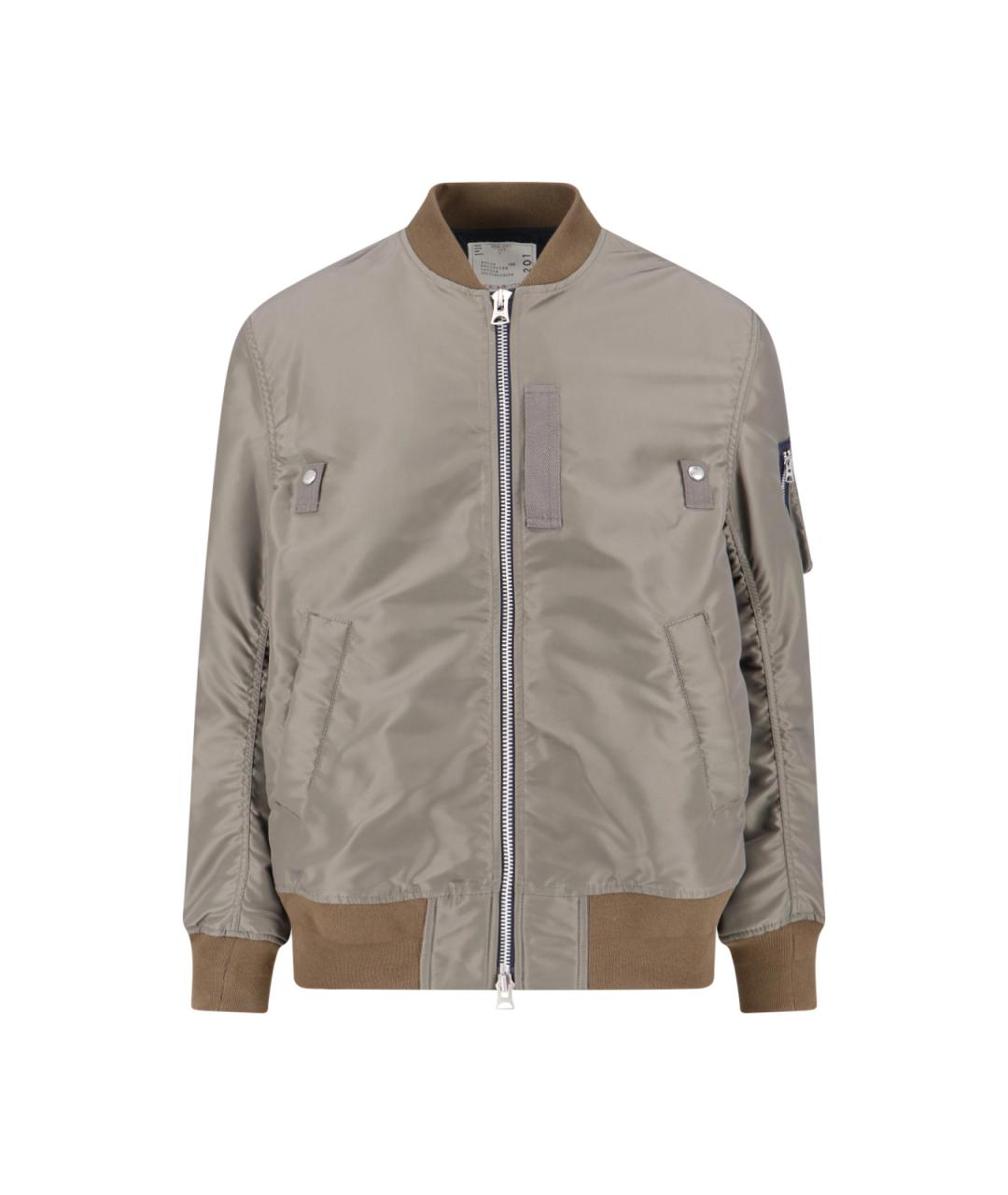 SACAI Бежевая полиамидовая куртка, фото 1