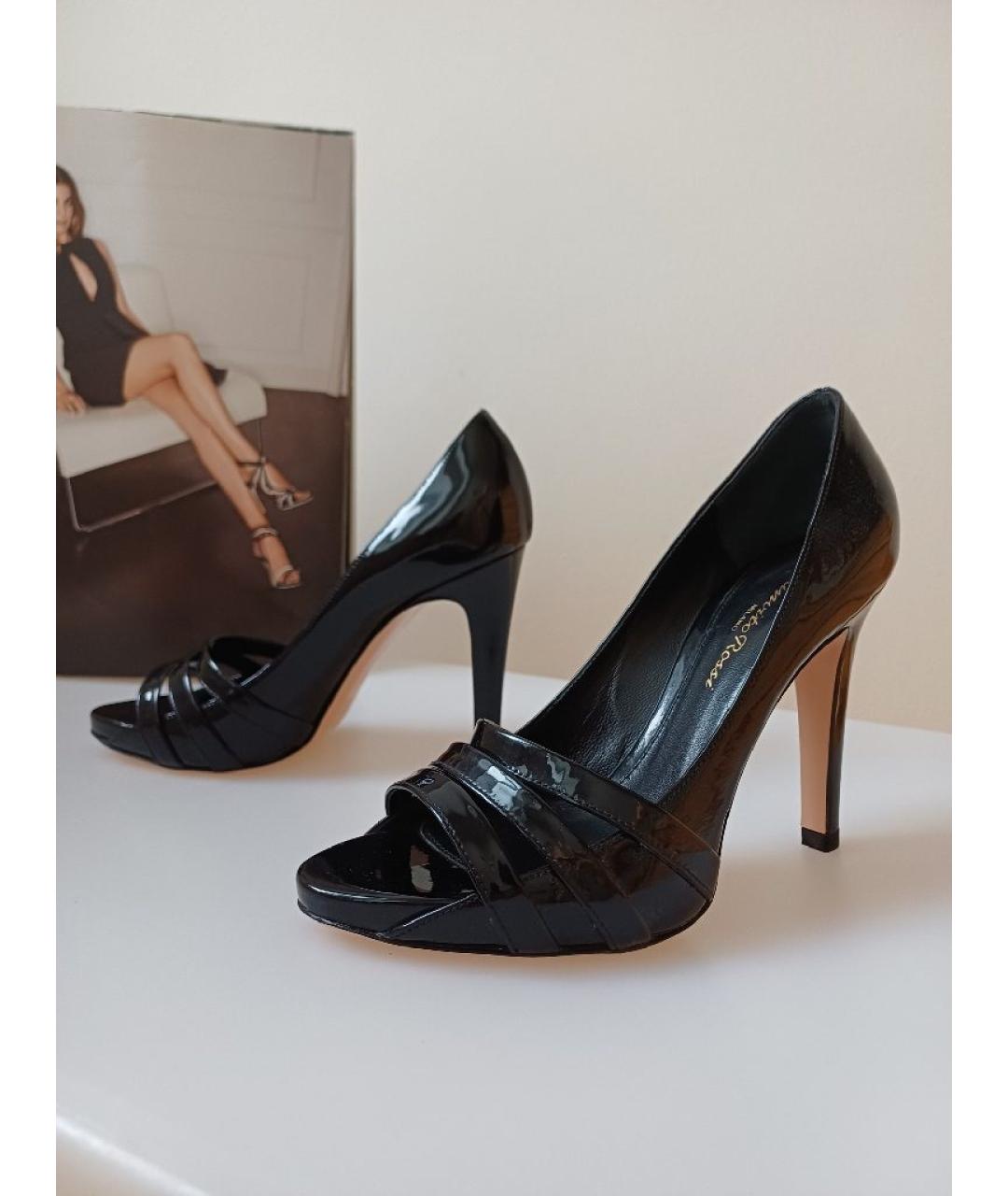 GIANVITO ROSSI Черные туфли из лакированной кожи, фото 3