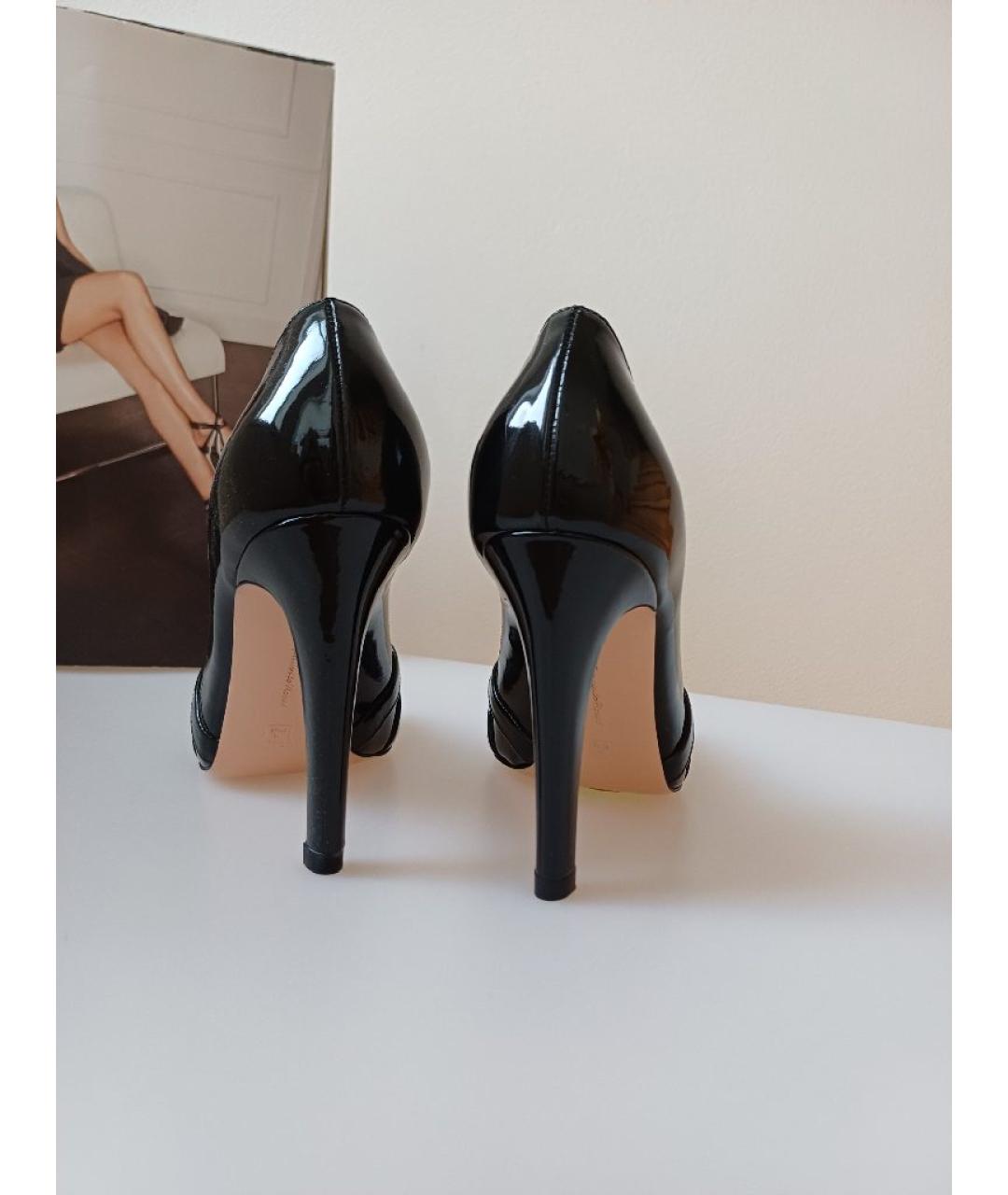 GIANVITO ROSSI Черные туфли из лакированной кожи, фото 8