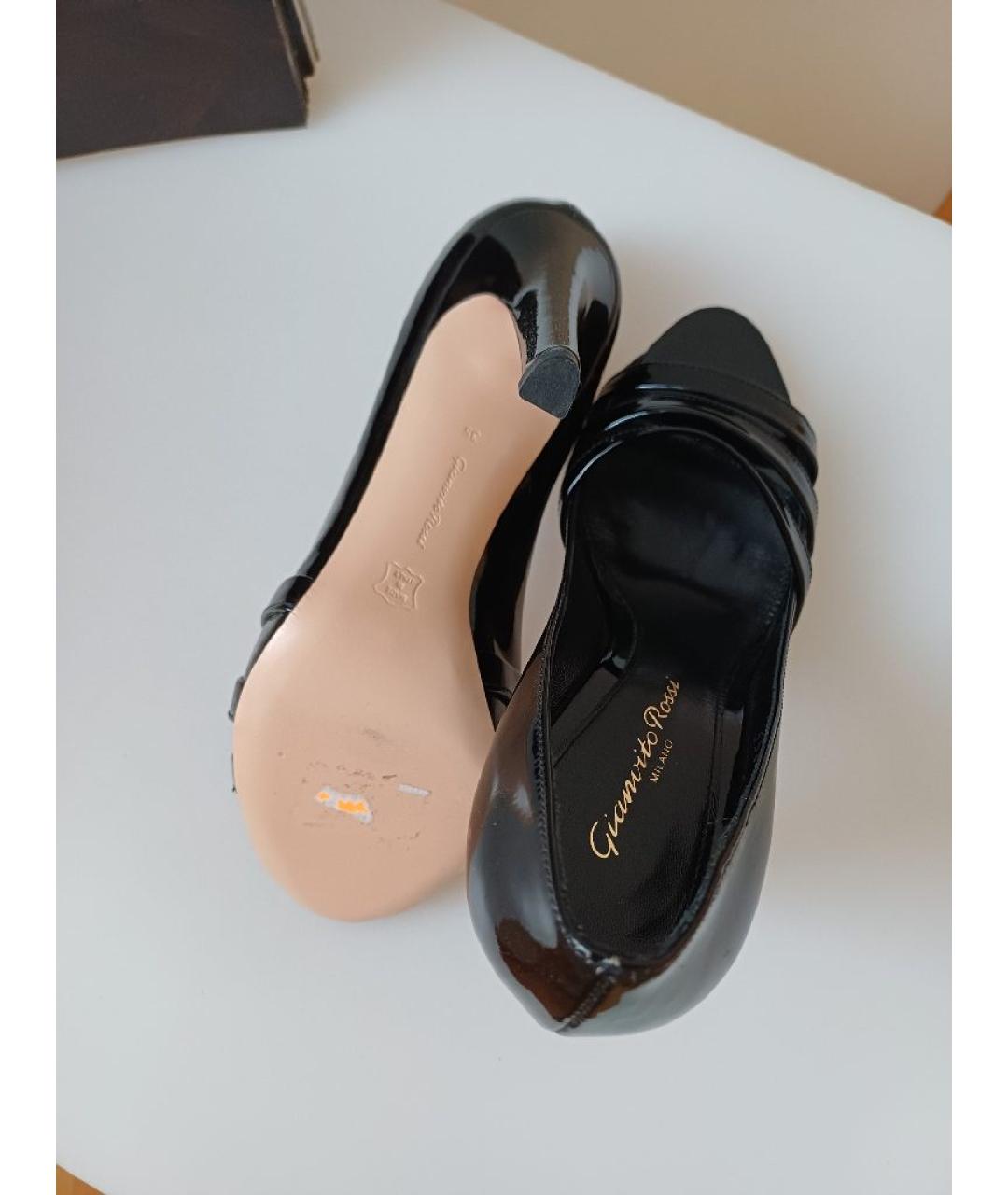 GIANVITO ROSSI Черные туфли из лакированной кожи, фото 9