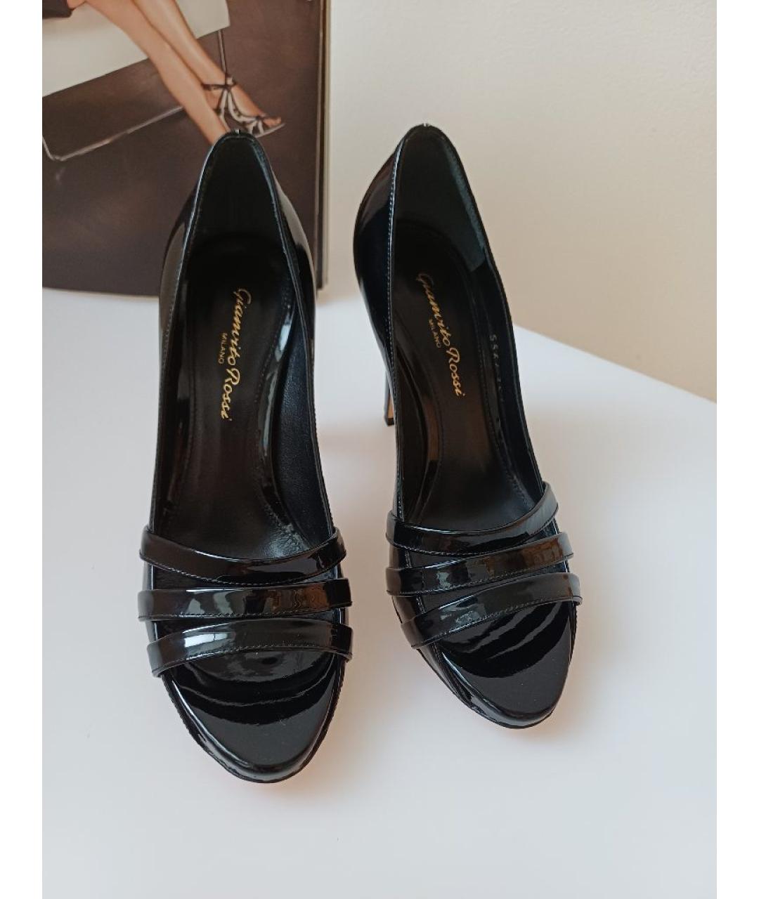 GIANVITO ROSSI Черные туфли из лакированной кожи, фото 7