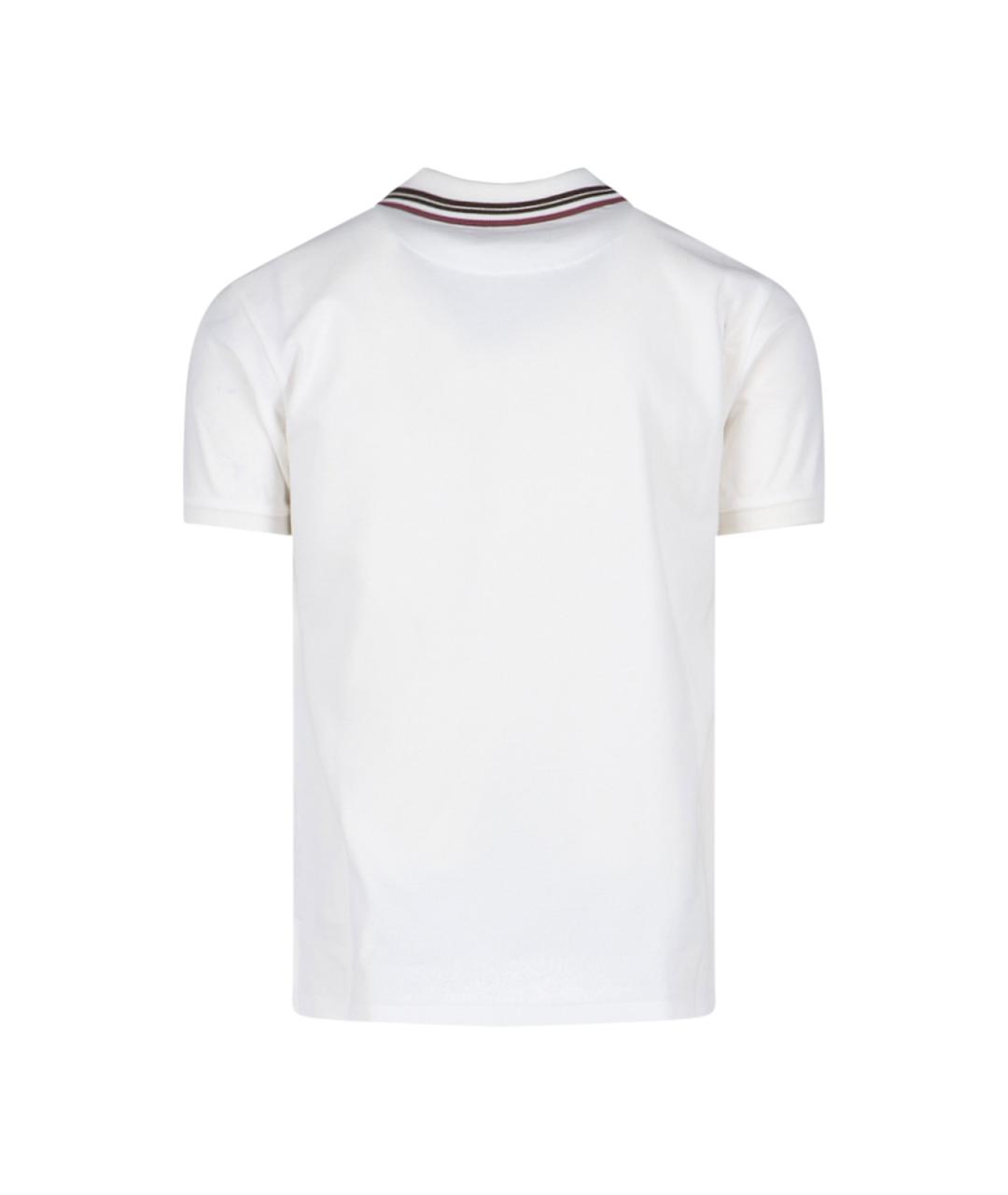 VIVIENNE WESTWOOD Белое хлопковое поло с длинным рукавом, фото 2