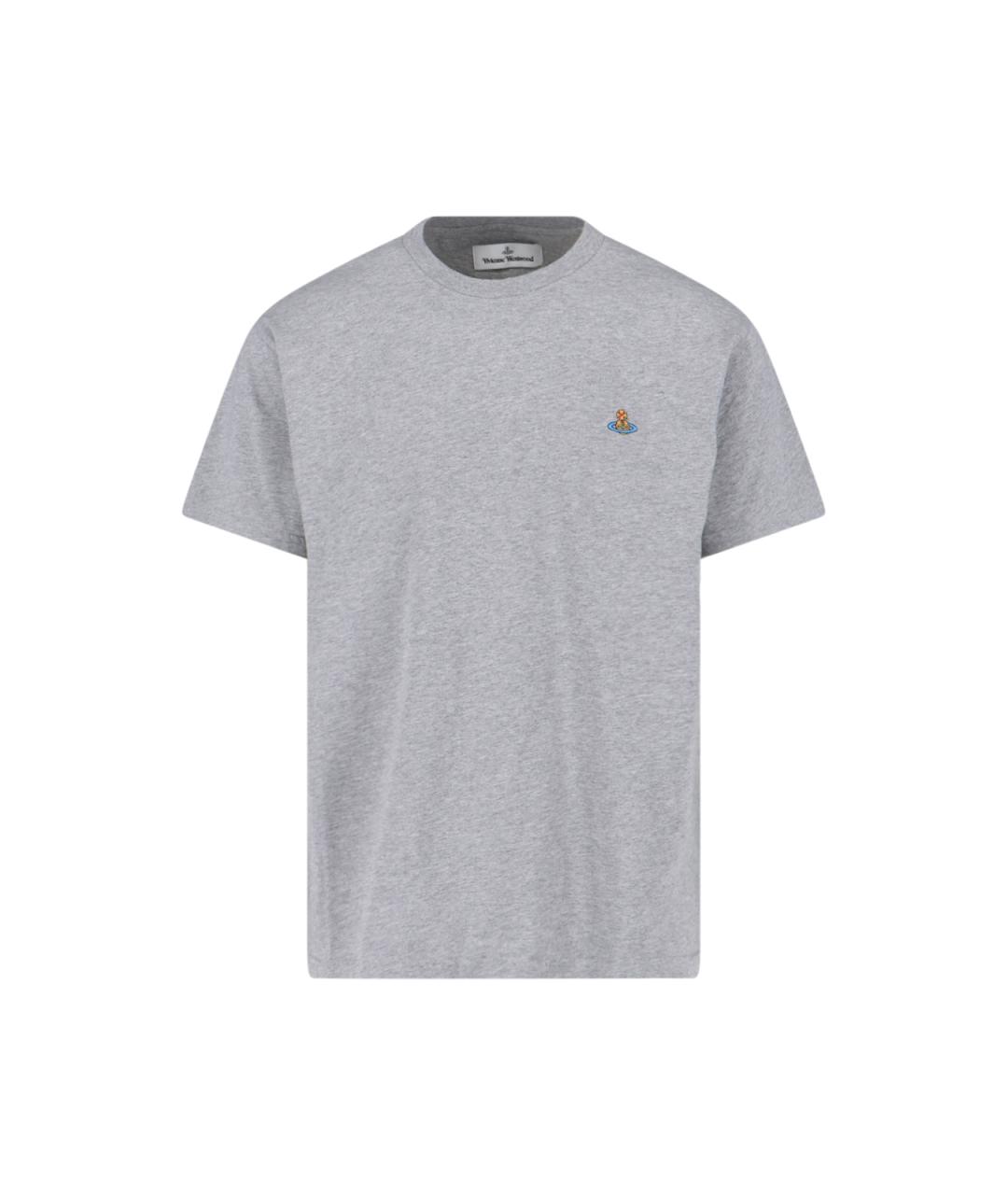 VIVIENNE WESTWOOD Серая хлопковая футболка, фото 1